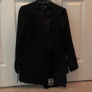 Black trench coat